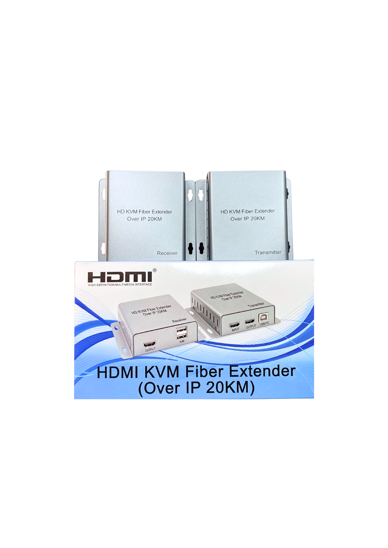 EXTENDER FIBRA OPTICA HDMI+USB